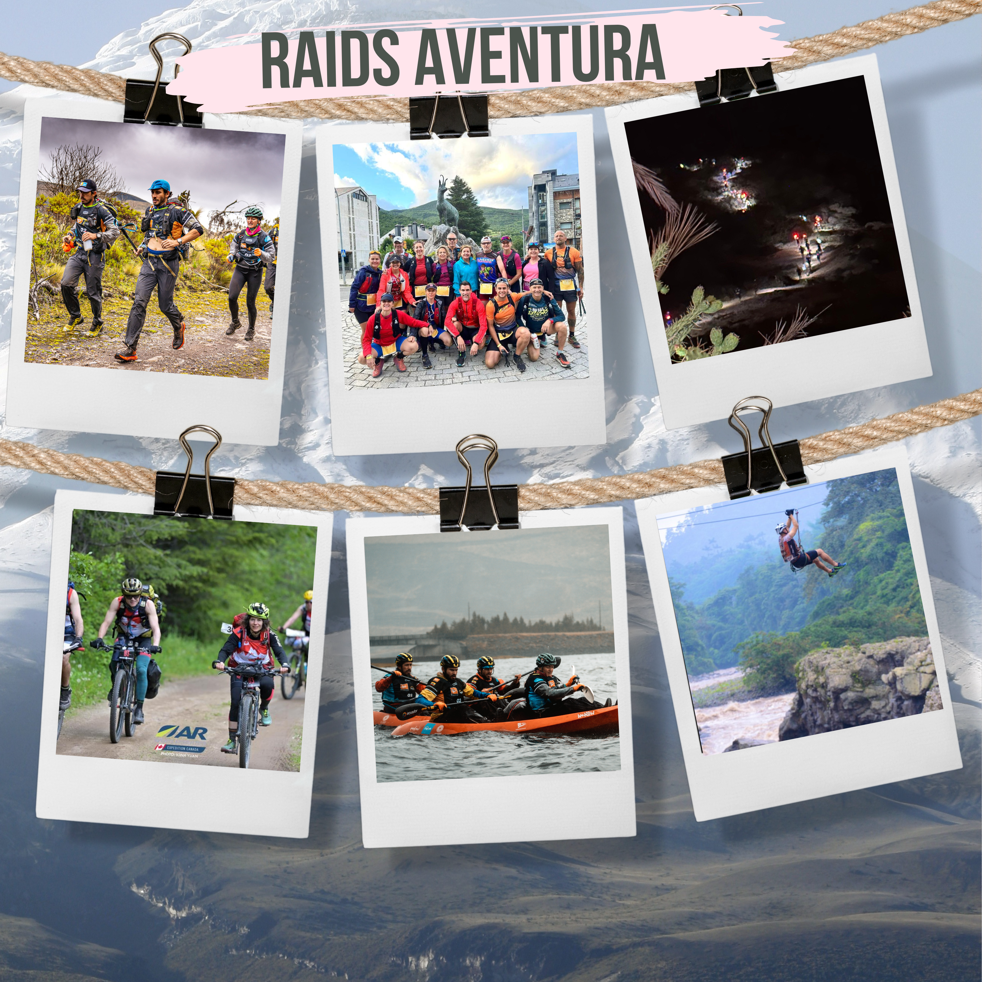 Raids Aventura Tri Infinity - Collage de actividades