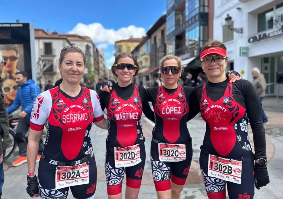 Las Retadas TriInfinity preparadas para un duatlón de invierno en Móstoles
